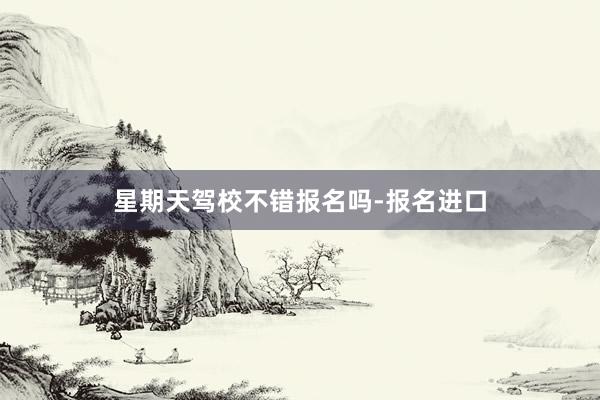 星期天驾校不错报名吗-报名进口